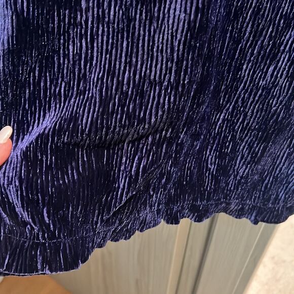 $295 PatBO textures velvet turtleneck S purple - Picture 11 of 14